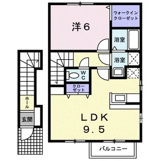 ガーデンハウスM.A【2階】の間取り