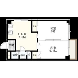 ヴィラコスモス稲沢【405号室】の間取り