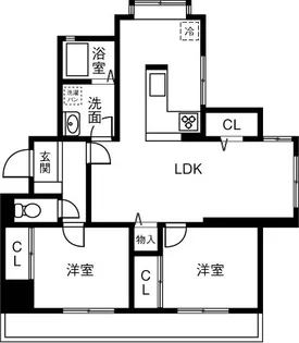 AMBER INAZAWA【3階】の間取り