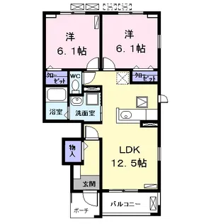 エトワール【1階】の間取り