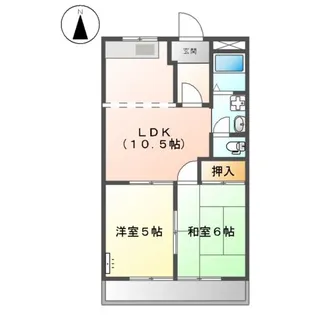 サンガーデンみやび【00202号室】の間取り