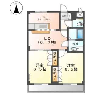 ツインビレッジ【3階】の間取り