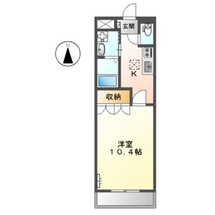 ベル グラース【202号室】の間取り