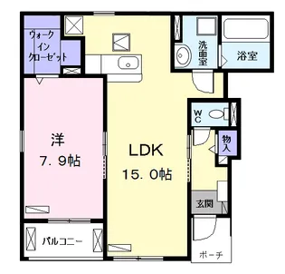 コンフォート Y【1階】の間取り