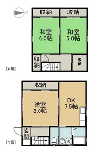 愛知県あま市七宝町伊福壱町畑【一戸建】の間取り