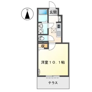 アクアサイド【1階】の間取り