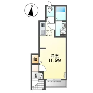 イヴワール【1階】の間取り