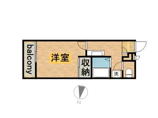 レオパレスうみのかぜ【302号室】の間取り