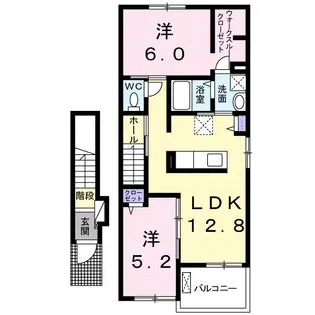 エスターテ【2階】の間取り