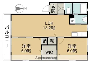マ・メゾン六番館【2階】の間取り