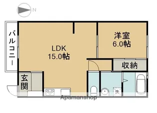 ノーザンヒルズ【2階】の間取り