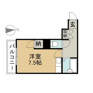 プチ・ファミーユ【3B号室】の間取り