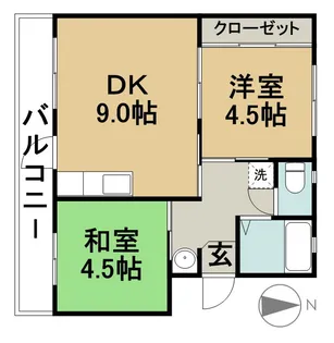 二村ビル【3階】の間取り