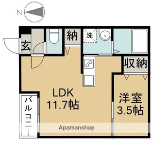 LECOCON稲沢【1階】の間取り