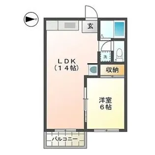 フォーブルB【201号室】の間取り