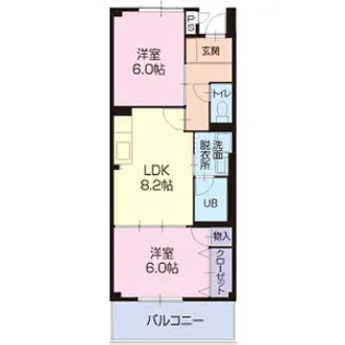MELODIAM華【B号室】の間取り