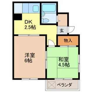 ハイツリトルパーク【1階】の間取り