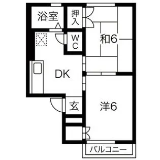 サンパーク柴山【201号室】の間取り