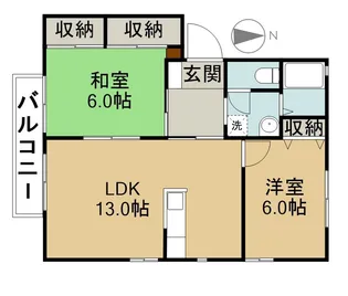 クレールK【201号室】の間取り