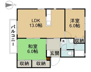 クレールK【202号室】の間取り