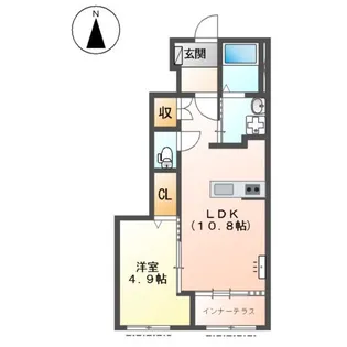 サントル ヴィラージュ村部 A【1階】の間取り