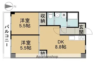 ソシア稲沢【2階】の間取り