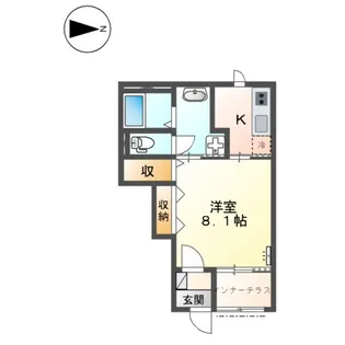 メゾン ド フルール【1階】の間取り
