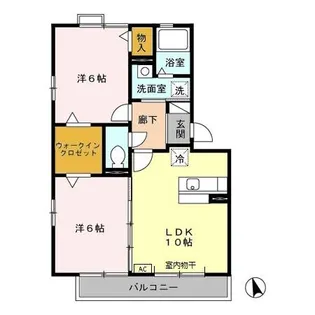 オッツ幸【3階】の間取り