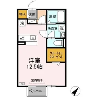リビングタウン西枇杷島 B【202号室】の間取り