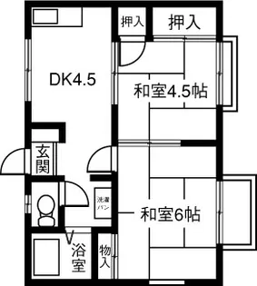ブルーハイツ桜木A【2階】の間取り