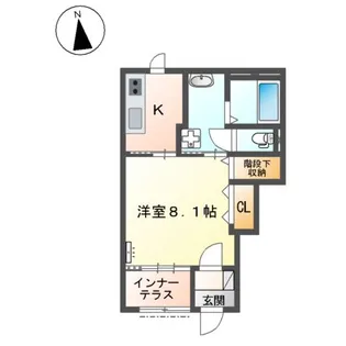 VILLEST【101号室】の間取り