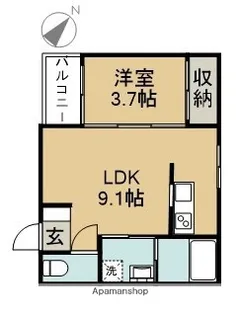 RadIAnce新川橋【3階】の間取り