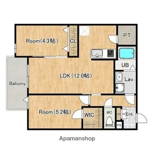 ジーメゾン清須エルシア【203号室】の間取り