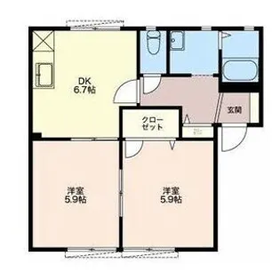 プレミール稲沢【1階】の間取り