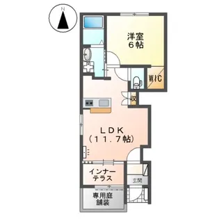 ルーエ大彦【101号室】の間取り