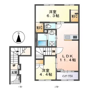 プランドール 慶【2階】の間取り