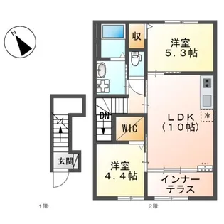 アートブランチ【206号室】の間取り