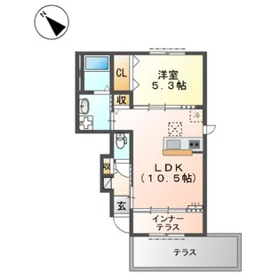 アートブランチ【106号室】の間取り