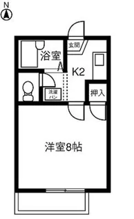ハイツ岡本Ⅰ【1階】の間取り