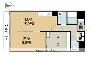 ルミエール緑【207号室】の間取り