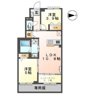 グルーヴィ【1階】の間取り