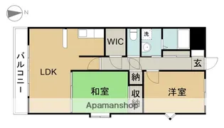 ベルクルール杉本Ⅱ【5階】の間取り