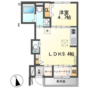 仮)大治町八ツ屋アパート【102号室】の間取り
