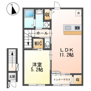 M’SⅢ【2階】の間取り