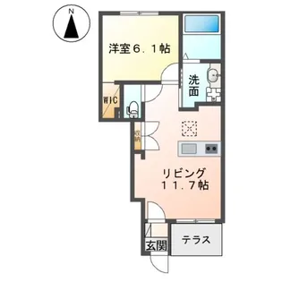 BELL’S・TREE【105号室】の間取り