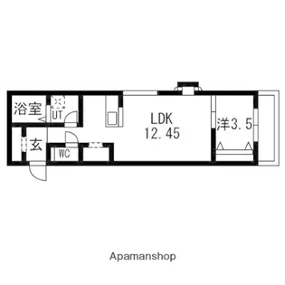 ティンガーラ須ヶ口WEST【1階】の間取り