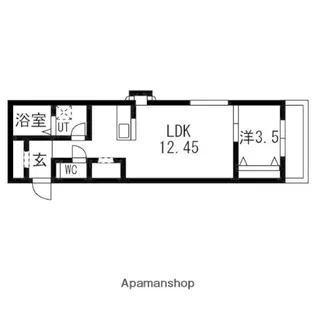 ティンガーラ須ヶ口WEST【203号室】の間取り