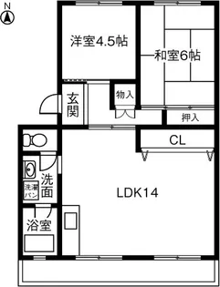 ハイツ長野 G棟【2階】の間取り