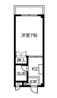 プリミエール戸田【303号室】の間取り