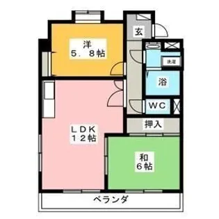 アピエス1【201号室】の間取り
